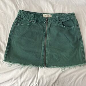 We The Free Forest Green Mini Skirt